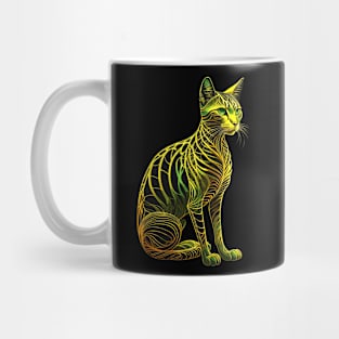 Gold Art Cat Mug